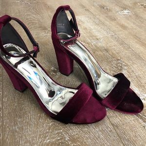 Velvet Strappy Sandals